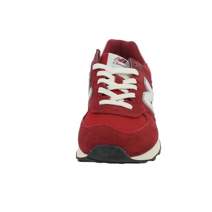 New balance 574 rouge femme sales