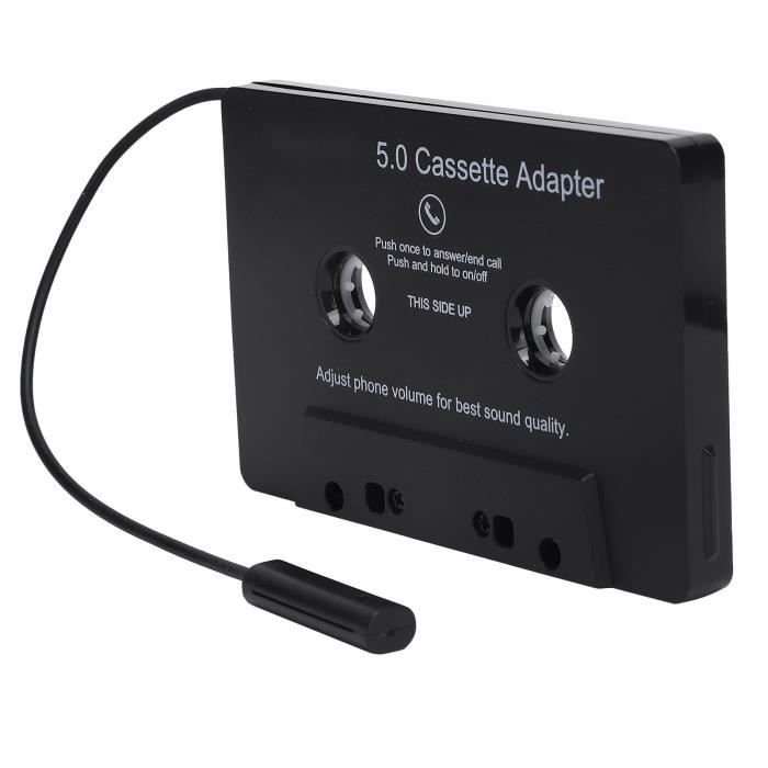 Adaptateur de Cassette Bluetooth pour Voiture, Récepteur de Bande Audio  Stéréo pour Voiture, Adaptateur de Cassette sans Fil Bluetooth 5.0 pour