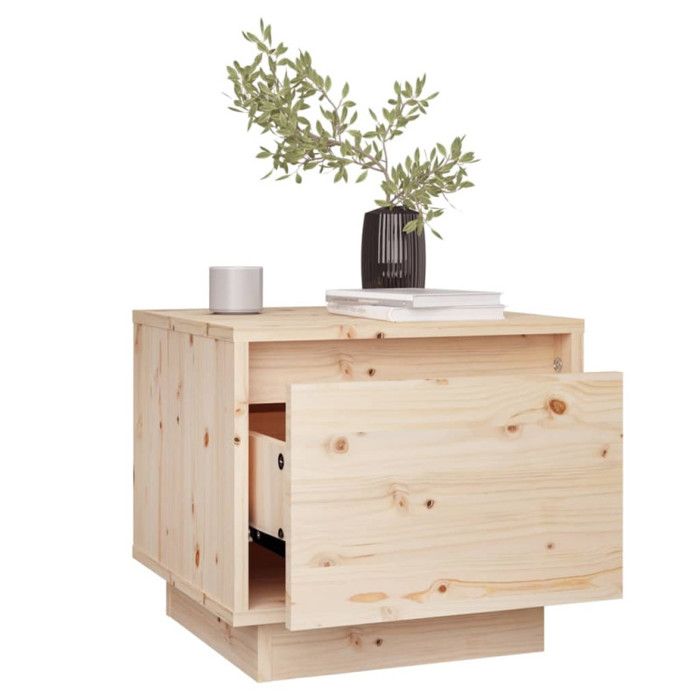 Lot De 2 Tables De Chevet VidaXL – Solides, Rangement, Armoire, Gamme Hill
