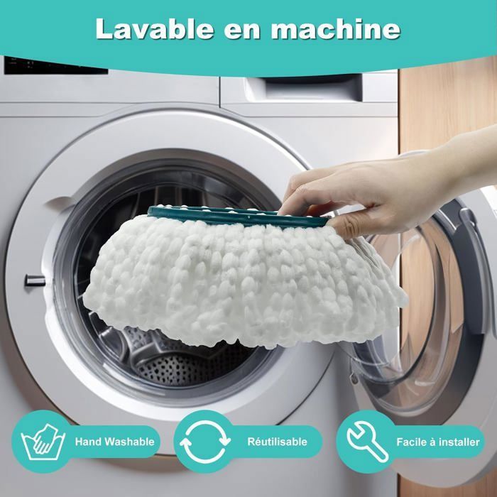 Set De 2 Serpillières Miniatures Toddmomy – Accessoires De Remplacement Pour Balai Jouet – Nettoyage Imaginatif