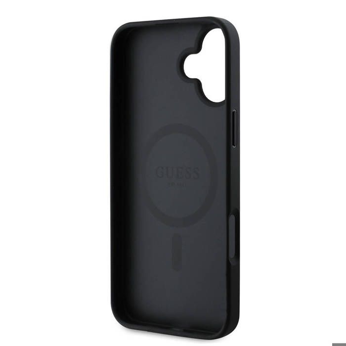 Guess Bundle Coque pour iPhone 14 Pro Max Magsafe 4G et Chargeur Sans Fil Qi 15W Bleu - Coque téléphone