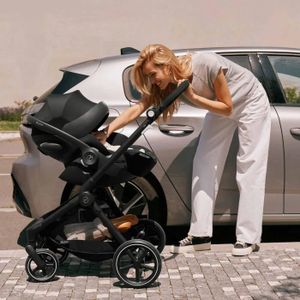 cybex priam 3 in 1 sale 3-in-1 Complete Baby Stroller, Matte Black/True Red GT Sensor Sport Alloy gently soothes your baby 7in Size:30-35
