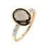 Bague Or Jaune Quartz Marron Achat Vente Bague Anneau Femme