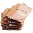 Boîte de 5 sacs papier - Aspirateur - KARCHER - A2004 - Blanc - Mixte-0