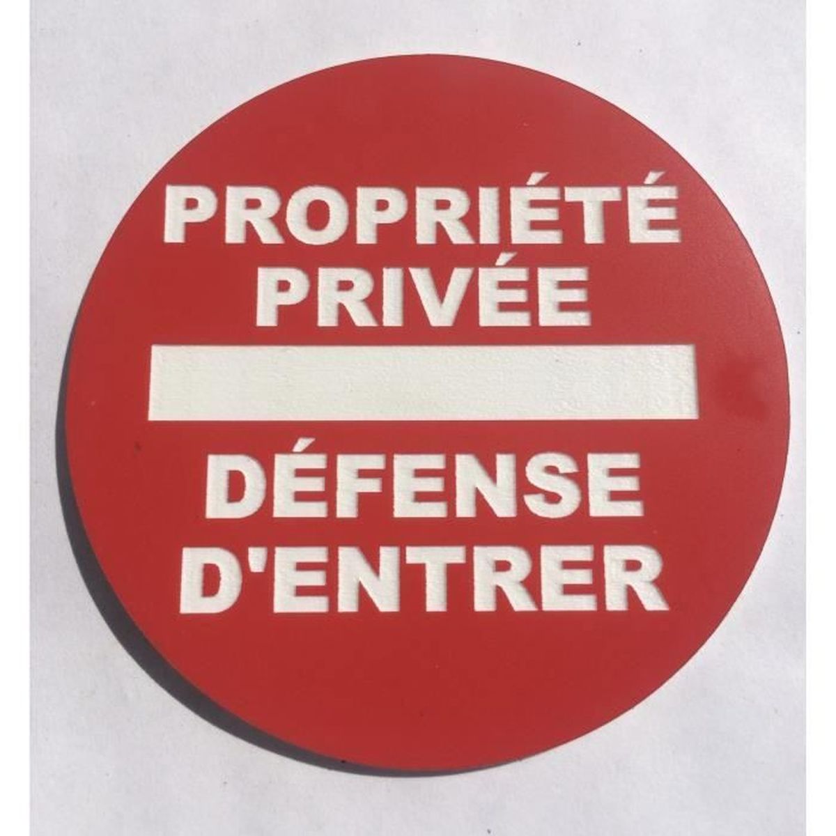 Plaque DÉFENSE D'ENTRER DANGER DE MORT VOUS ENTREZ...RISQUES ET PERILS