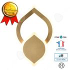 CONFOZEN Applique Murale - CONFO® - Luxe Léger - Cuivre et Acrylique - Design Contemporain - 31x20 CM