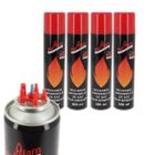 HARD-N-DISCOUNT Lot de 4 Recharges de Gaz Butane pour briquet 300 ml - prix imbattable !