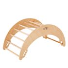 MON MOBILIER DESIGN ISA Arche d'escalade à bascule en bois pour enfants Montessori Naturel