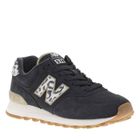 Baskets basses - NEW BALANCE - 574 cuir nubuck - Femme - Léopard - Lacets