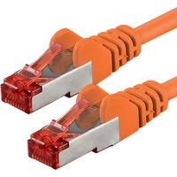 50m - orange - 1 piece - CAT6 Cable Ethernet Reseau RJ45 8P8C 1000 Mo/s Compatible avec Routeur Modem Switch TV Box PC Xbox C