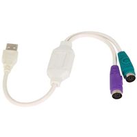 INECK® Câble souris et clavier USB vers PS-2 convertisseur 2.0 de l'adaptateur pour PC portable clavier souris