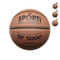 Ballon de basket d'entraînement en caoutchouc cellulaire - SPORTI - toutes surfaces - 3 tailles disponibles