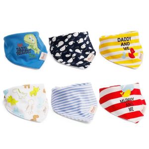 4 Bavoirs Bandana Bébé 100% Coton - Lot Unisexe Garçons Et Filles