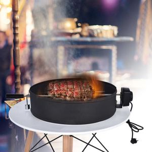 BARBECUE ARAMOX barbecue grill Kit de rôtissoire barbecue en acier inoxydable gril de barbecue rotatif automatique maison Camping prise ue