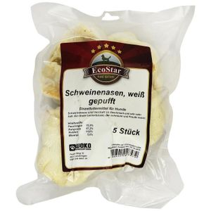 FRIANDISE Friandises Pour Chiens - Chien Nez Cochon Snack Blanc Gepufft 5 1er Pack (1 X 90 G)