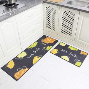 2 Pieces Tapis De Cuisine Antiderapant Absorbant Paillasson Tapis De Couloir En Caoutchouc 40x60cm 40x120cm Tapis D Entree Decor Achat Vente Tapis De Couloir Cdiscount