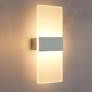 LAMPE DECORATIVE Applique Murale LED 12W Blanc Chaud Intérieur Lamp