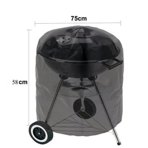Grille pour Barbecue Coque étanche à la poussière et grill four Housse de protection pour rond gaz Charbon barbecue électrique extérieur Jardin Patio accessoire de barbecue avec sac de rangement Grille pour Barbecue Coque étanche à la poussière et grill four Housse de protection pour rond gaz Charbon barbecue électrique extérieur Jardin Patio accessoire de barbecue avec sac de rangement