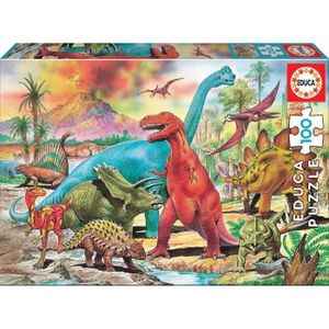 PUZZLE Educa Borrás - 13179 - Puzzle - Dinosaures - 100 Pièces