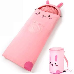 La Pause DéJeuner à L/'éCole SSWJT Sac Couchage Enfant Convient Pour Le Camping En Plein Air Pliable Et Lavable Sac De Couchage//Pyjama HôTel Sac De Couchage Et Oreiller 2 En 1