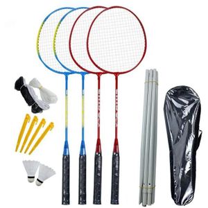 KIT BADMINTON set da badminton, set da esterno portatile combinato per badminton sistema da badminton, set da gioco con prato o spiaggia, per ba