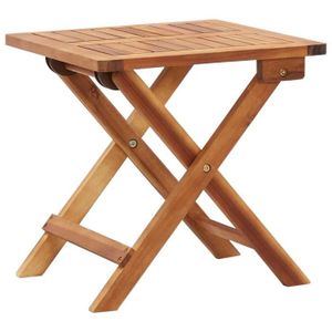 TABLE BASSE JARDIN  Table pliable de jardin 40x40x40 cm Bois d'acacia massif