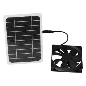 VENTILATEUR HURRISE Ventilateur de refroidissement à panneau solaire Panneau solaire 6W avec ventilateur de refroidissement Mini ventilateur