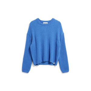 PULL Pull femme ARMEDANGELS Naaruko - Coupe ample - Col rond - Uni - Bleu