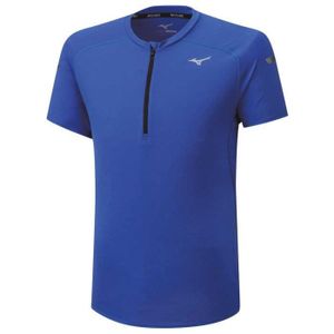 T-SHIRT MAILLOT DE SPORT T-Shirt de Running Homme Mizuno Solarcut - Bleu - Respirant