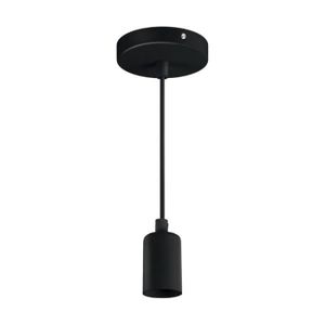 LUSTRE ET SUSPENSION Suspension Ampoule E27 100cm Noir - SILUMEN - LED - Intérieur