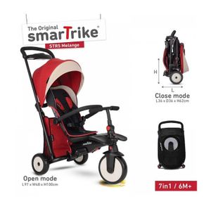 POUSSETTE  Tricycle évolutif pliable Smartrike STR5 - Rouge -