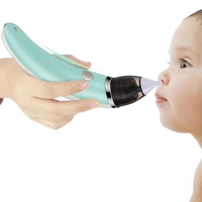 Aspirateur Nasal Bébé électrique Rechargeable - 5 Niveaux Aspiration, écran, 3 Embouts Silicone, Musique, Lumière