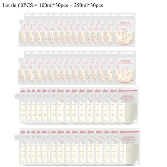 Sachets de conservation du lait maternel - Hermétiques et adaptés à la