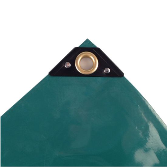 Bâche PVC 650g, 5x9m (45m²), bâche étanche, verte, résistante ...