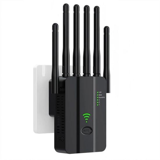 Répéteur WiFi NEWFAST N300 RE515 - Amplificateur 2,4 GHz 300 Mbps, Couvre Jusqu'à 90 M², Compatible Toutes Box