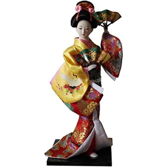 Vêtements Verts Pour Poupée Samouraï 12 Pouces – Kimono Japonais Vintage