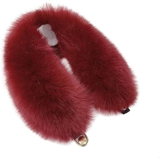 Écharpe Châle Fausse Fourrure Femme - Cache-col Enveloppant Style Vrai Fourrure, Taille XL - 3