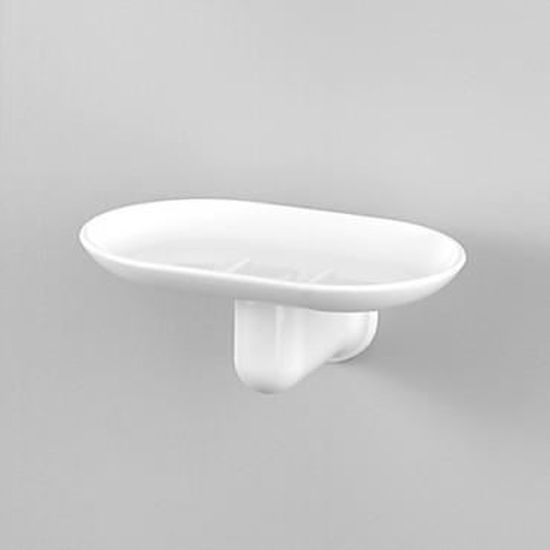Porte Savon Salle De Bain Mural Plastique Blanc Achat Vente