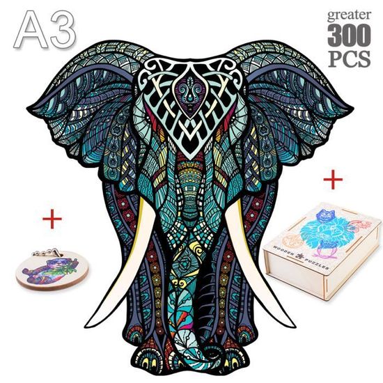 Puzzle En Bois Chat 135 Pièces – Adulte Et Enfant | Couleurs Morandi | Décoration Et Jeu | Loisir Créatif Calme