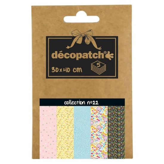 Papiers Décopatch 4 Feuilles 30x40cm - Motifs Peaux De Bêtes - Customisation Objets - DIY Dès 5 Ans