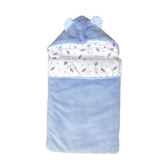 Nid D'Ange DOMIVA Happy - 100% Coton Jersey - Réglable 5 Points - Blanc/Corail/Jaune - 80 Cm