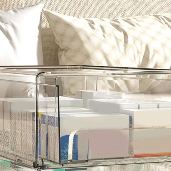 Boîte Dosettes Café Transparent Muzrunq – Grand Capacité, Couvercle Anti-Poussière, Rangement Comptoir Cuisine/Bureau
