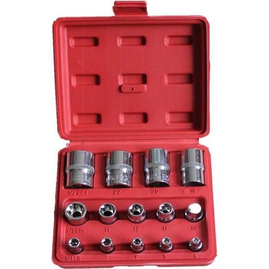Ensemble De 34 Douilles Torx - Pour Réparation Auto, Moto Et Bricolage (Acier Chrome-Vanadium) - 3