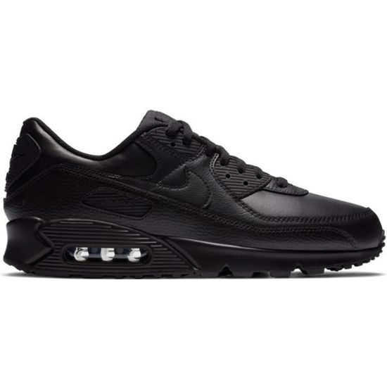 Basket Nike AIR MAX 90 LTH Noir Cuir Lacets Nero Cdiscount