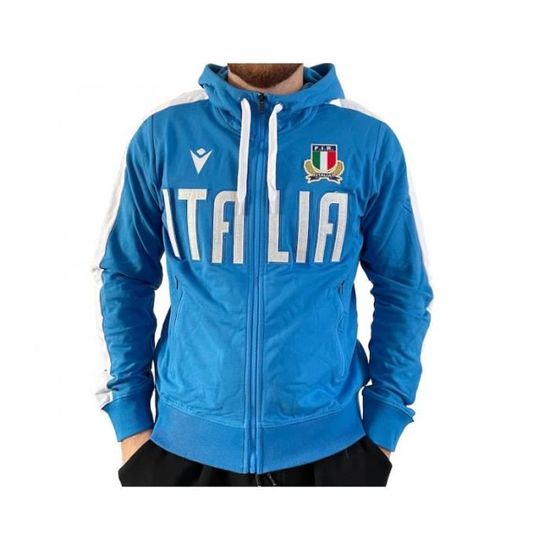 Sweat à capuche garçon avec full zip et poches téléphone | ANDRÉA SPORT