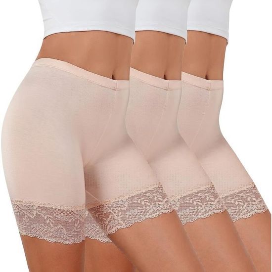 UMIPUBO Shorty Anti-frottement Femme - Lot 3 Pièces Sous Robe/jupe