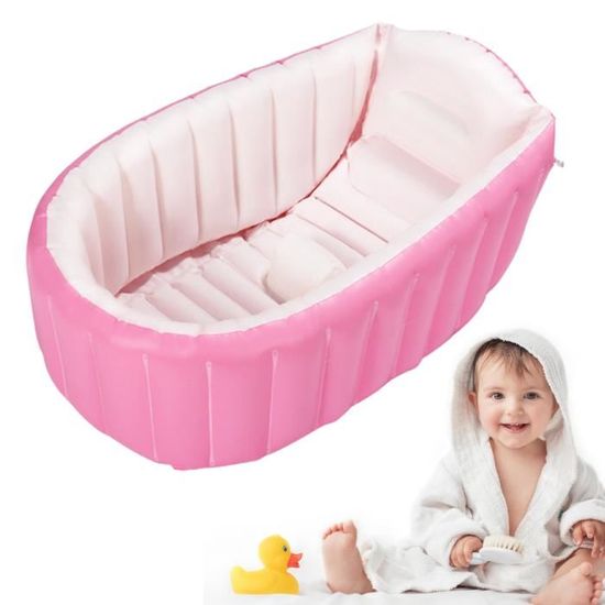Baignoire gonflable pour bébé - Bain pour bebe - Portable et pliable - baignoire  gonflable pour bébé nourrissons à tout-petits(rose) - Cdiscount  Puériculture & Eveil bébé