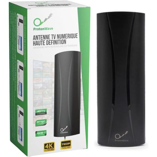 Antenne Tv Interieur Tnt Hd Puissante, Antennes Hdtv Numérique Avec Amplificateur Signal, Portée