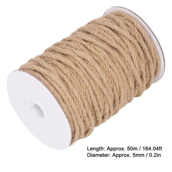 Ficelle De Jute Avec Feuille, 20 Mètres Ruban À Feuille Avec Serpentin