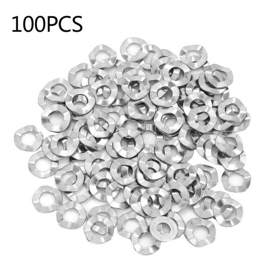 Vis M4x6 à Tête Cylindrique Avec Rondelle Ressort – Lot De 100 – RS PRO – Acier